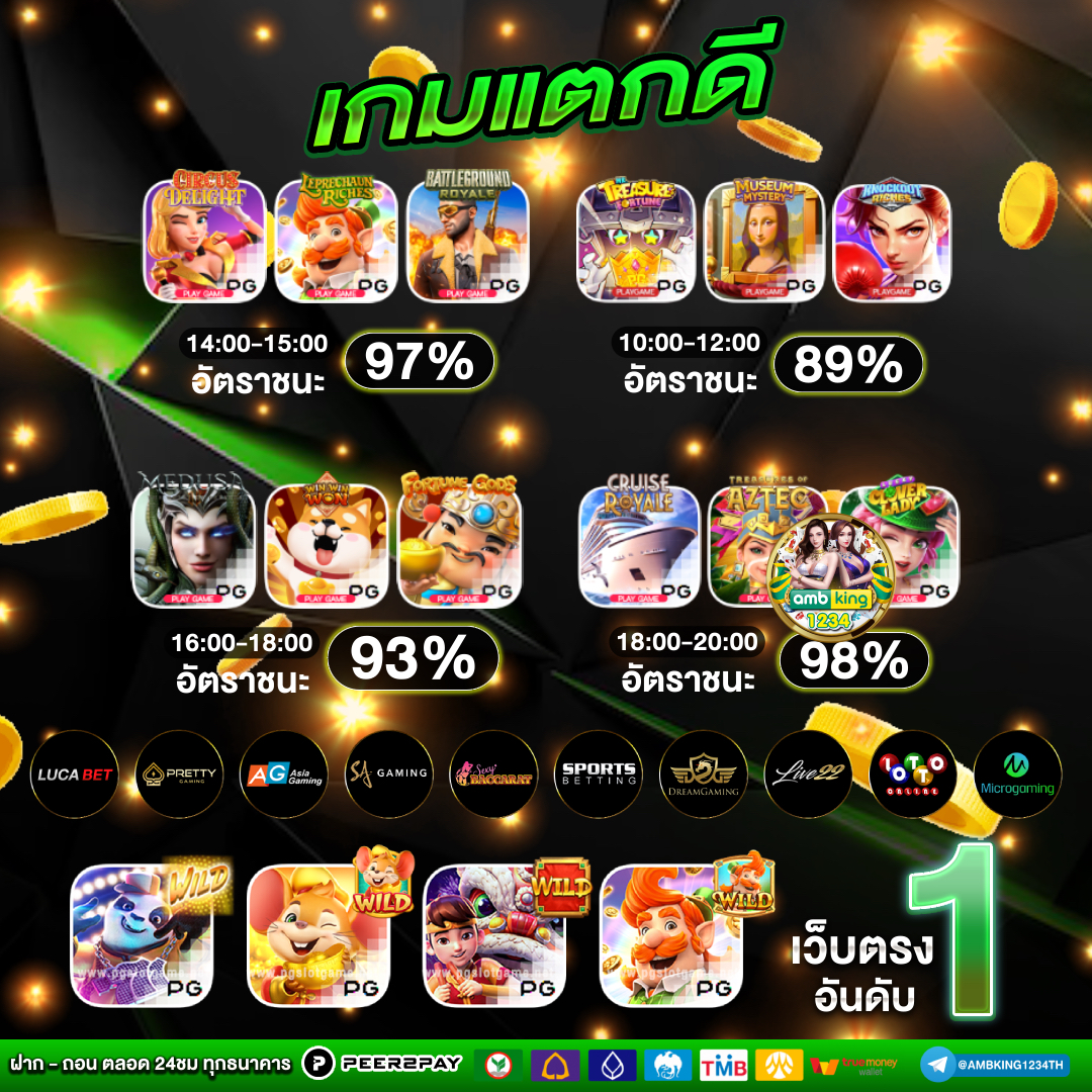 เว็บตรง อันดับ 1 ของไทย - แบนเนอร์โปรโมชั่น